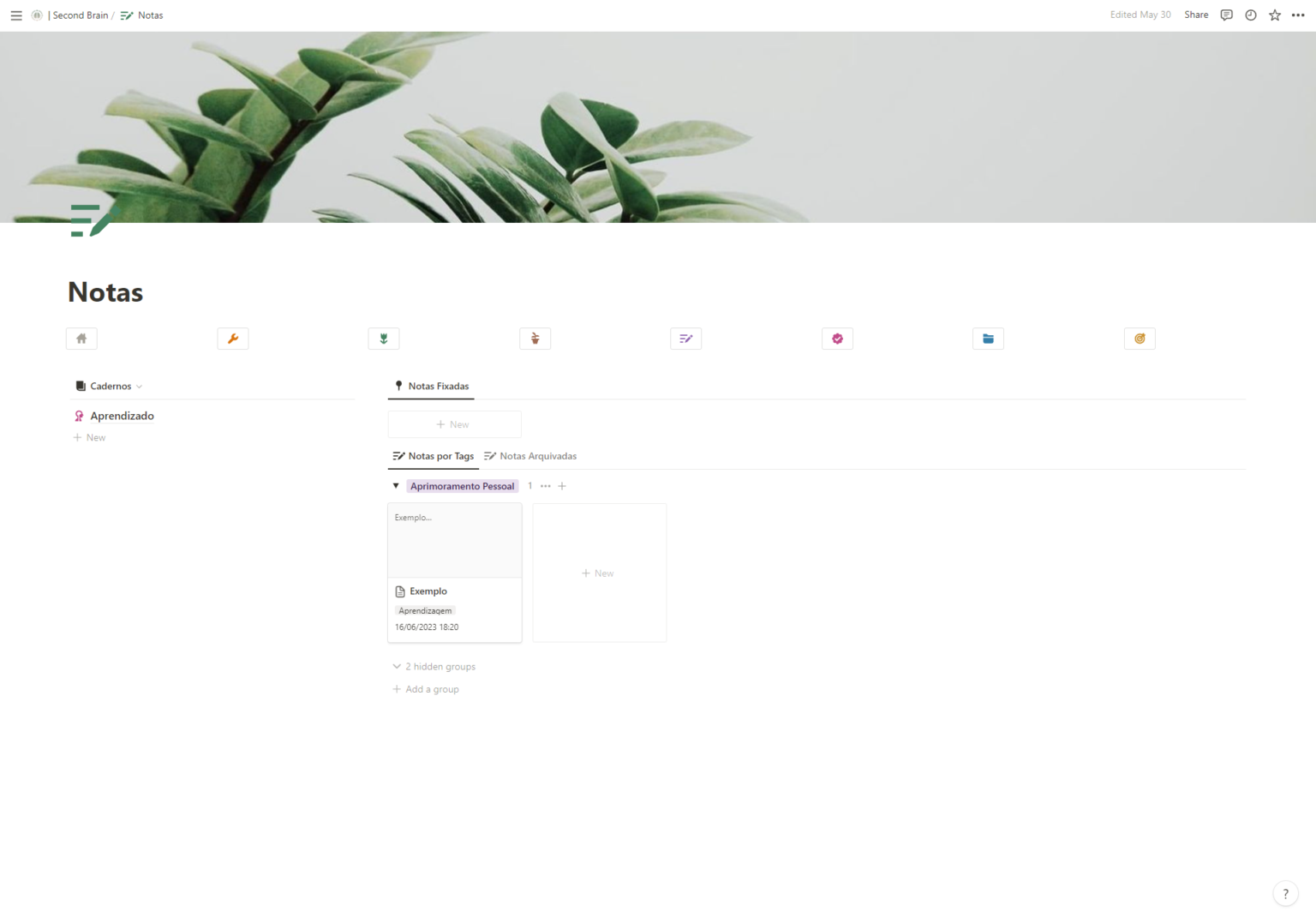 template de notas