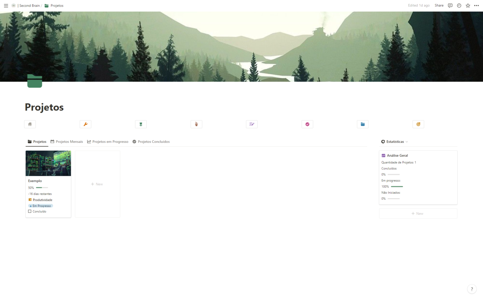 template de projetos